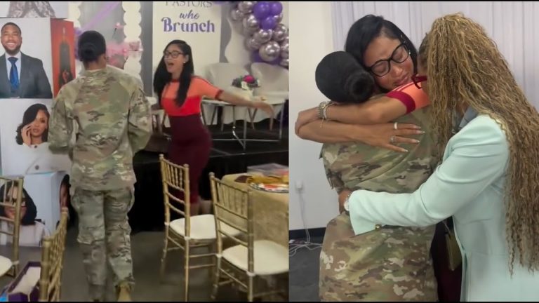 Pretty Vee Starts Crying After Her Sister Surprised Her After Return From Military