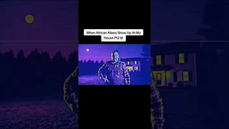 When 7ft African American Aliens show up at my house ......#alien #aliens #NASA #funny #trending