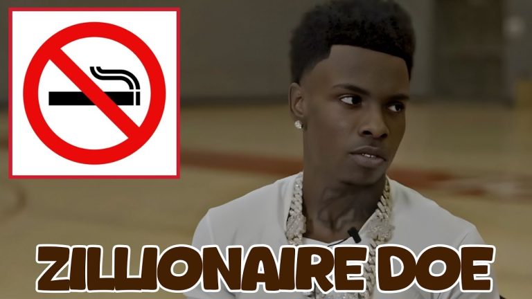 Zillionaire Doe explains why he doesnt smoke on camera