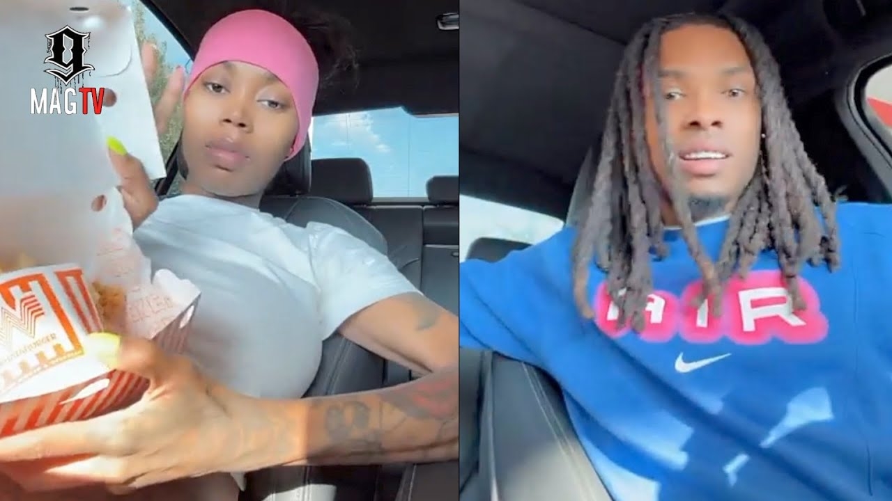 Asian Doll & Her "BD" Stop At WhatABurger Before Going Into Labor & Delivery!