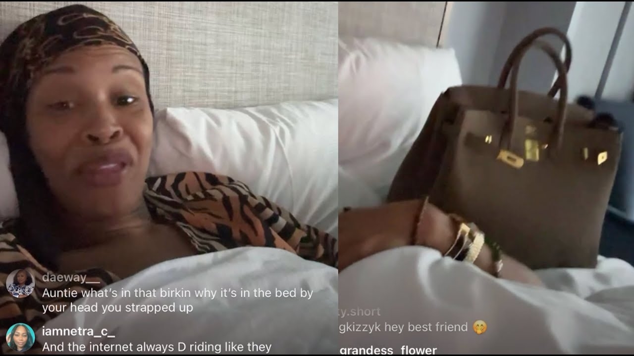 My Birky Dirky Rick Ross BM Tia Kemp Sleeps Clutching Fake Birkin Bag After Buying Knockoff In NYC