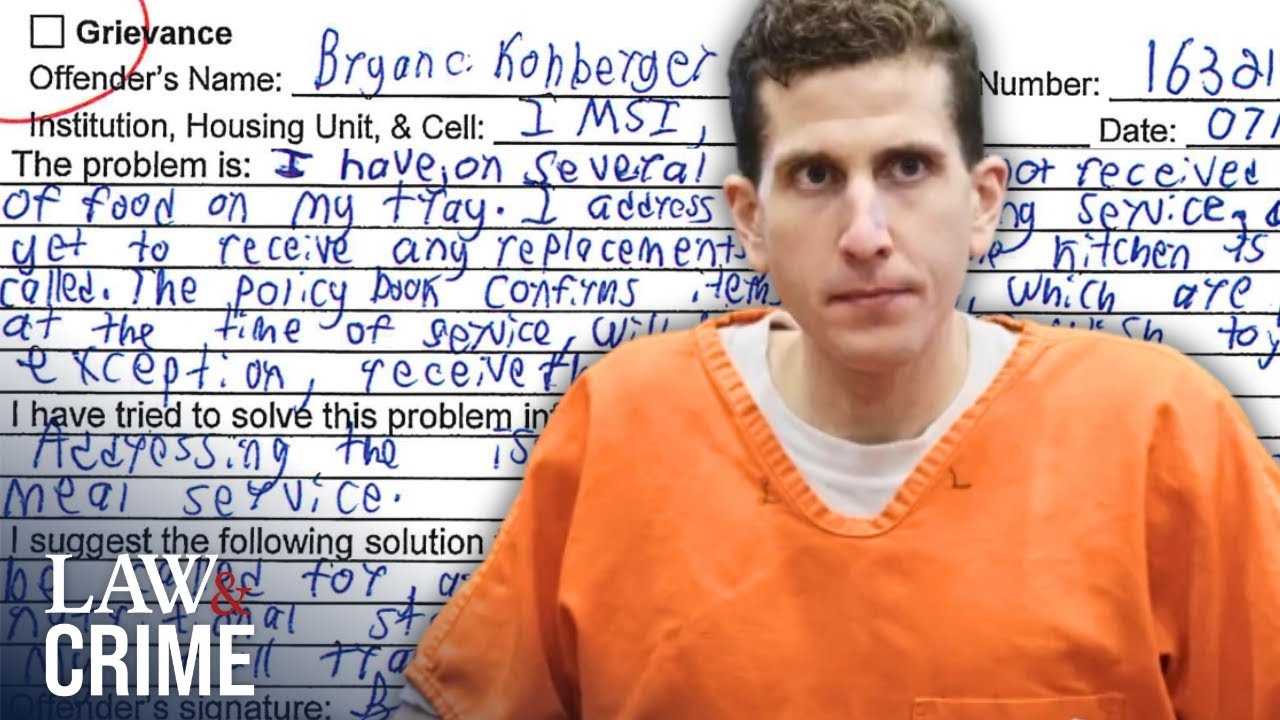 Bryan Kohberger's Creepy Handwritten Prison Complaints RELEASED