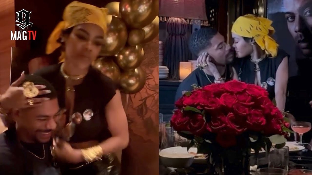 Aaron Pierre & Teyana Taylor Celebrate His Boss Deal After Her "Escape Room" Album Release Party!