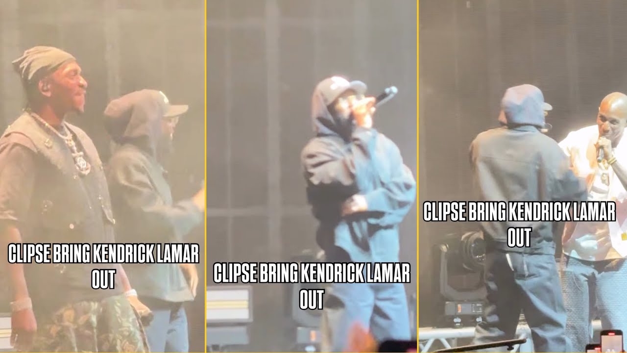 Clipse Brings Kendrick Lamar Out Performing Chains & Whips In LA For The First Time