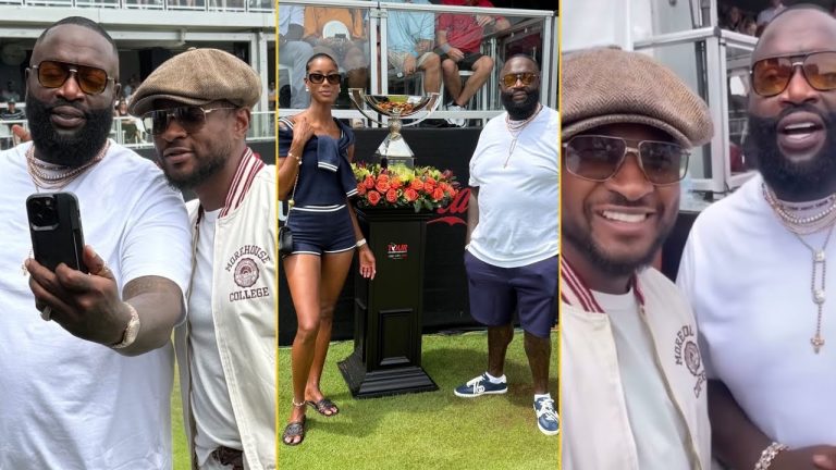 Rick Ross Linked Up With His New Girlfriend, Usher And Lil Meech At His Private Party Last Night