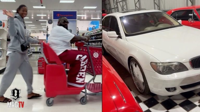 Rick Ross Proves He Still Owns The White On White BMW 745 From Hustlin Music Video! 