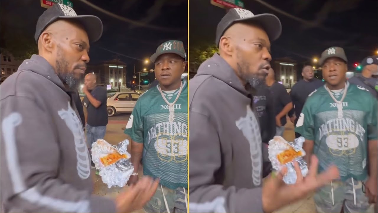 Beanie Sigel And Jadakiss Giving Some Knowledge To Young Rappers In NY Streets Listen To OG People