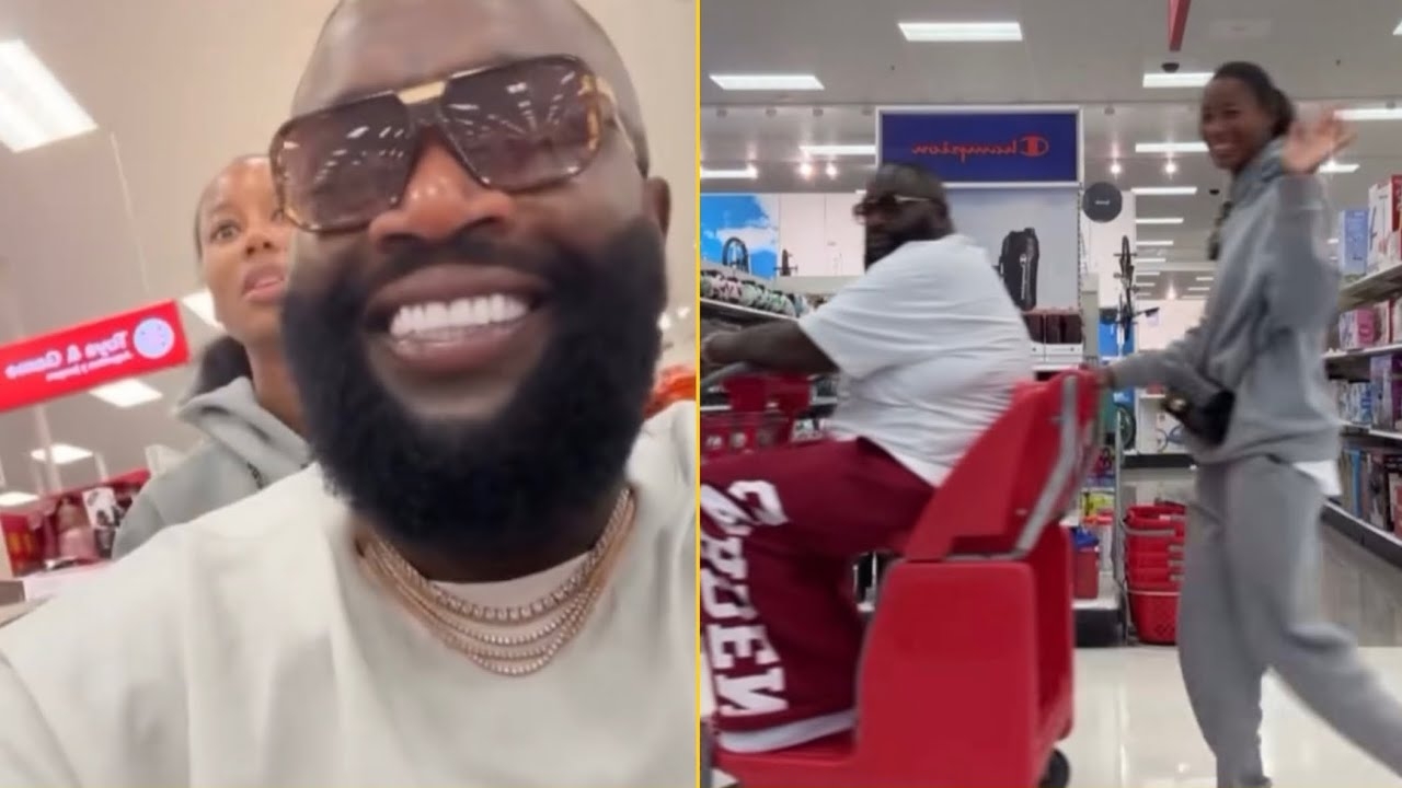 Rick Ross And His New Girlfriend Playing Some Funny Games In Supermarket We Riding Dirty Baby