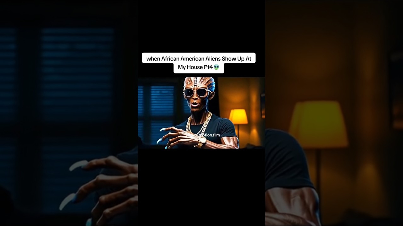 When 7ft African American Aliens show up at my house ......#alien #aliens #NASA #funny #trending