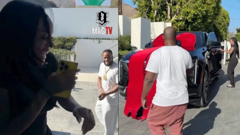 Yo Gotti Surprises Glorilla With A $150k Cadillac Escalade IQ For Her 27th B-Day! 