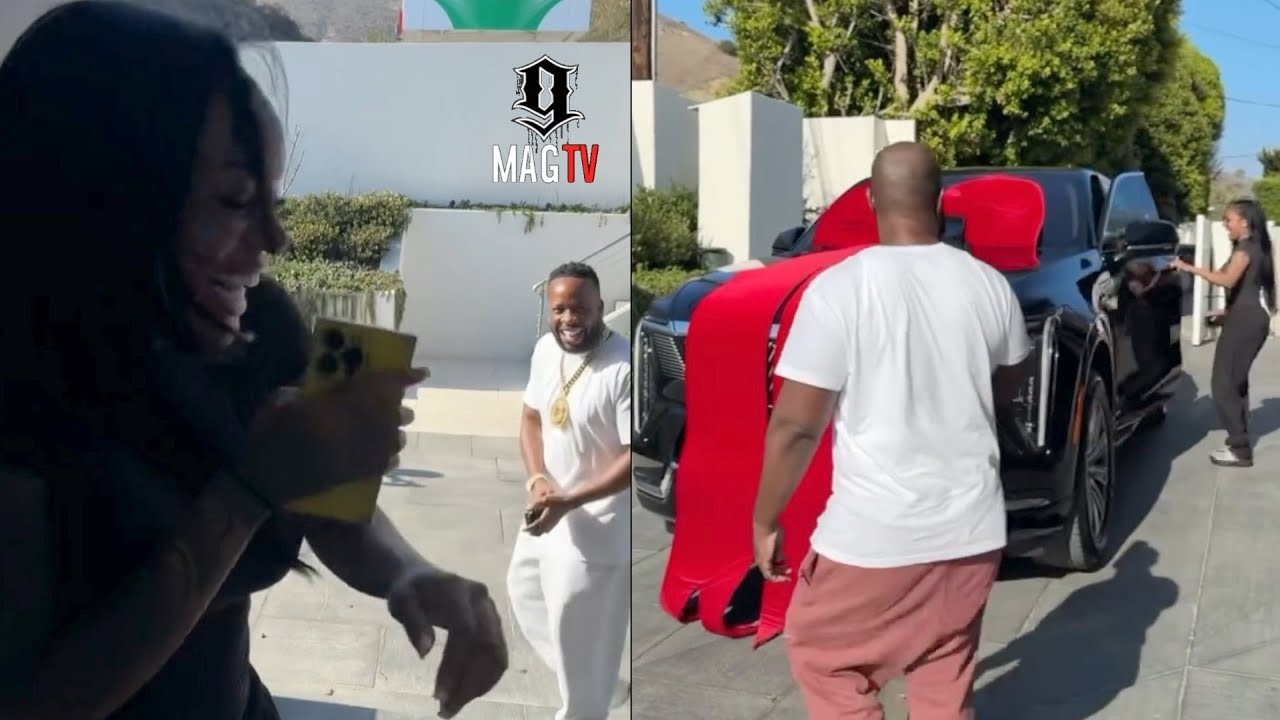Yo Gotti Surprises Glorilla With A $150k Cadillac Escalade IQ For Her 27th B-Day!
