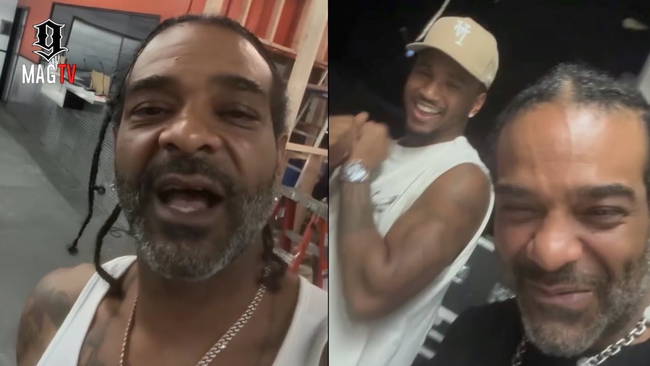 "Vamp Construction" Jim Jones Gets Trey Songz To Pull Up To His New Studio Space!