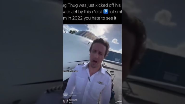 Young thug kicked off plane by racist pilot