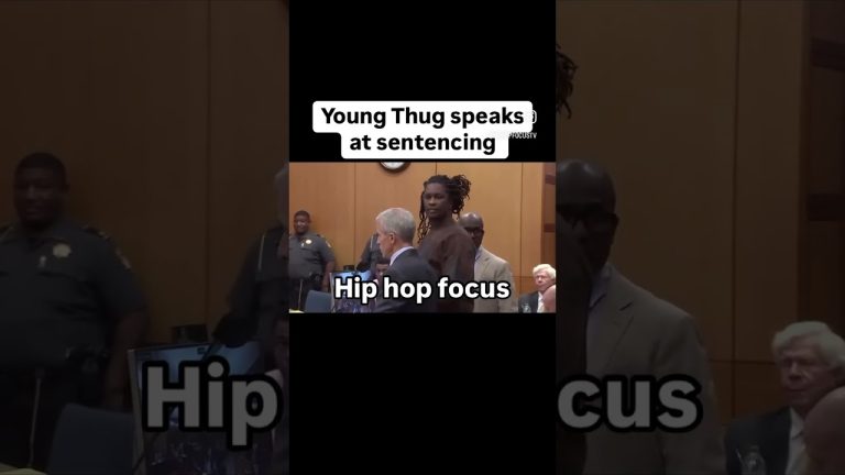 Young Thug speaks at sentencing before being released