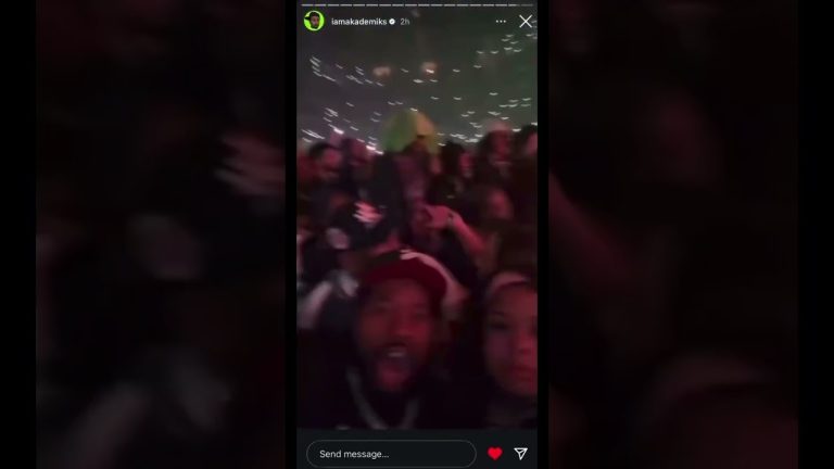 Dj Akademiks and Chrisean Rock at Nba Youngboy Concert In brooklyn #masatour #nbayoungboy #hiphop