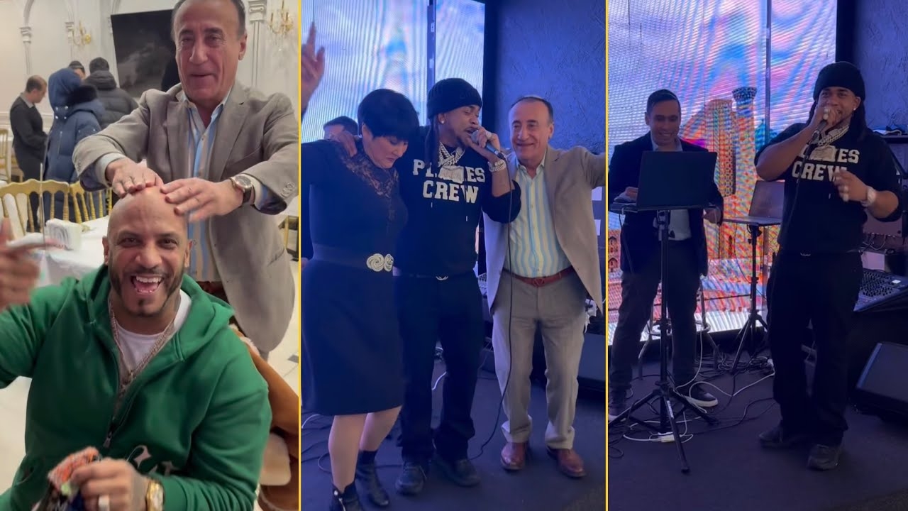 Max B Spotted At Russian-Jewish Wedding With With Steve Lobel And Pistot Pete Last Night