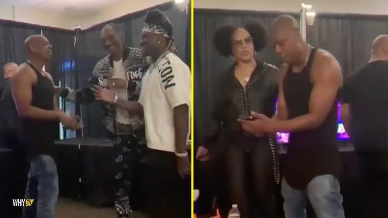 Snoop Dogg, Dave Chappelle, Pacman Jones And The Lady Of Rage Hanging Out Backstage