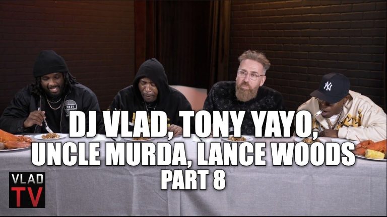 Tony Yayo, Uncle Murda, DJ Vlad & Lance Woods Eat Frogs Legs (Part 8)