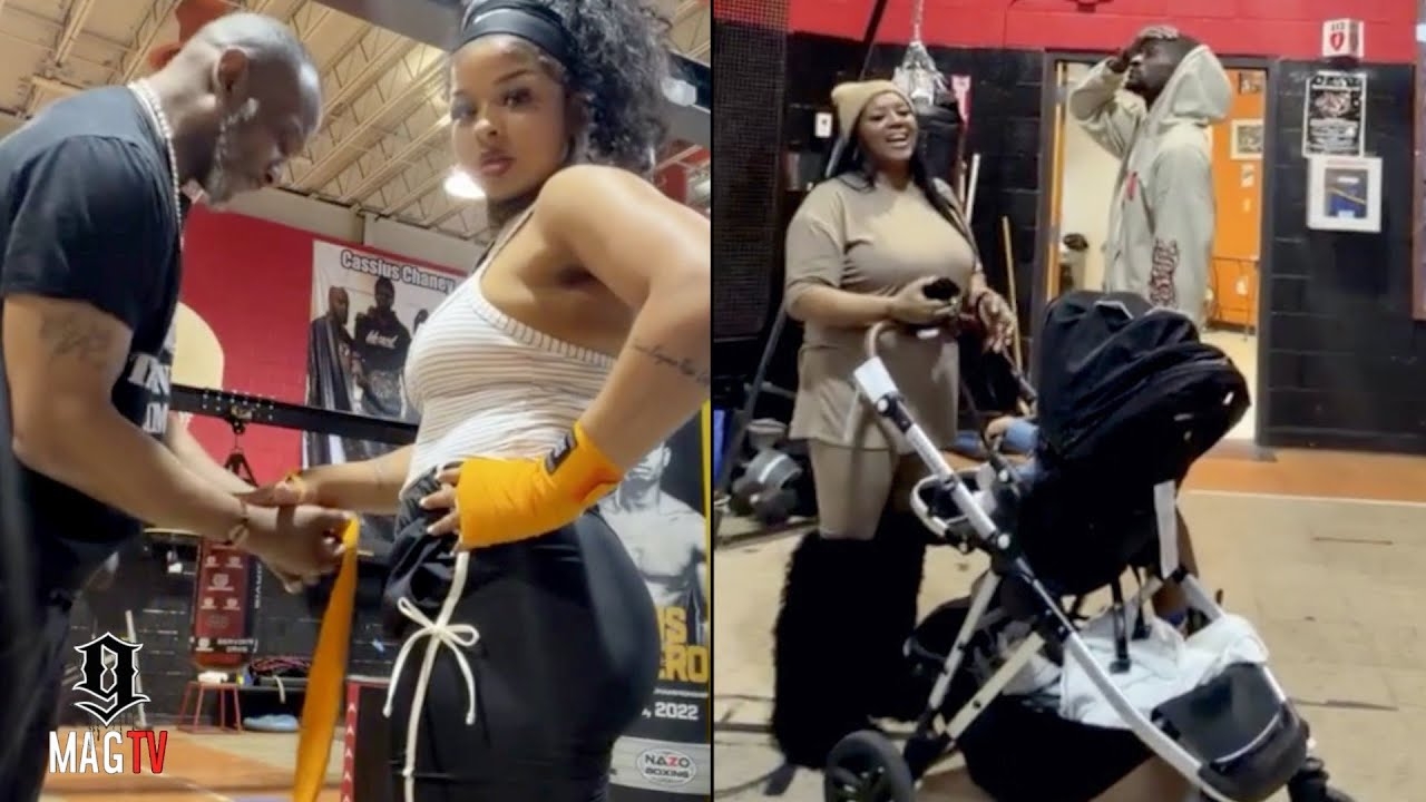"Hello It's Me" Chrisean Rocky Invites Sister Tessa & Son Junior To Her Boxing Workout!
