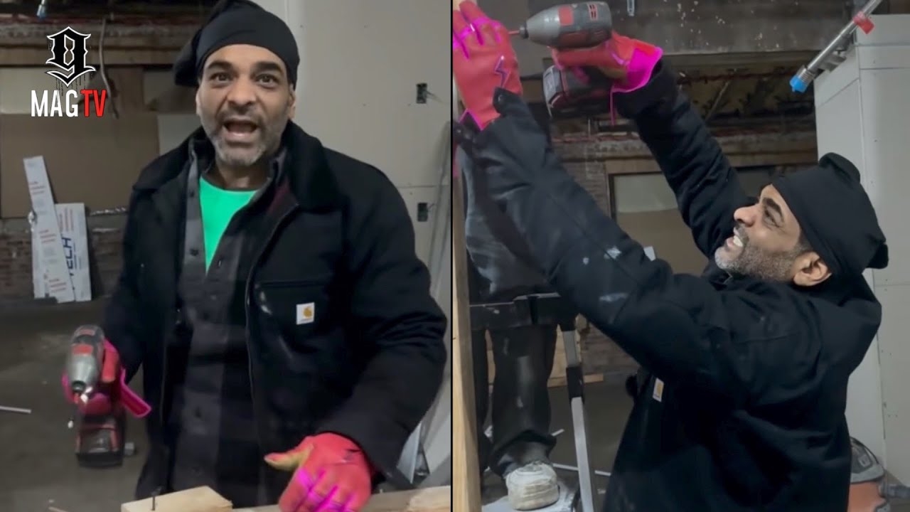 Jim Jones Starts DIY Construction On His Studio After Being Trolled By 50 Cent!