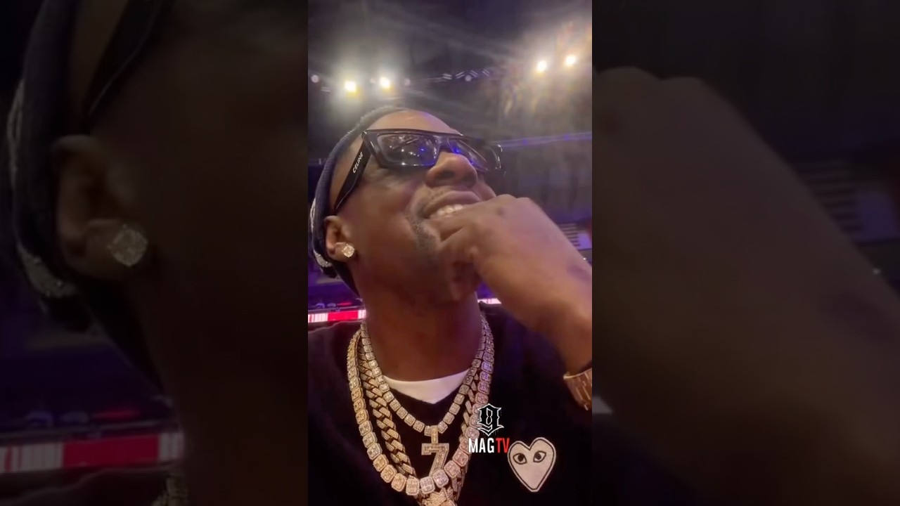 Boosie Back Home Courtside In New Orleans