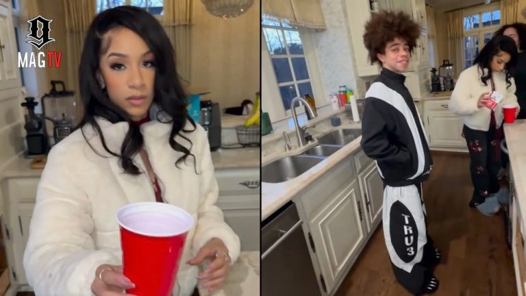 T.I.'s Daughter Deyjah Attempts To Get Brothers To Sample Her Special Pepper Drank! 