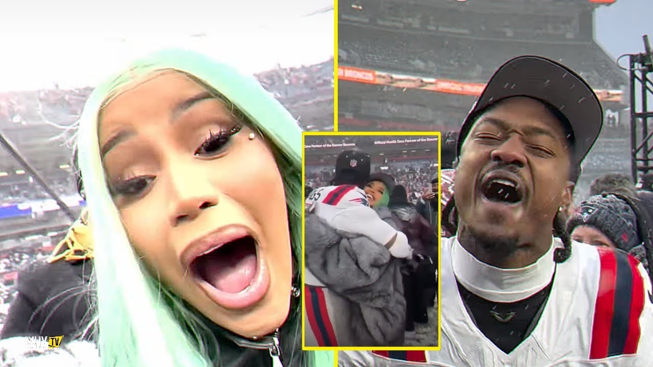 Cardi B Going Wild As Stefon Diggs And The New England Patriots Secure Super Bowl Spot