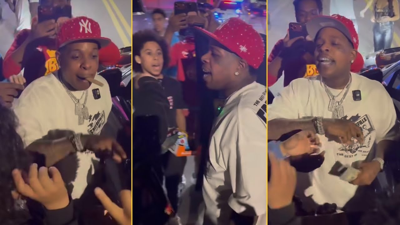Finesse2Tymes Shows Bone Thugs That He Have Big Money After Giving Some Free Money To Kids