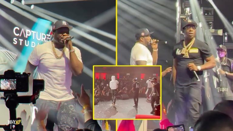 50 Cent Pulled Up On Stage With Skilla Baby, Uncle Murda And Tony Yayo In Arizona Last Night