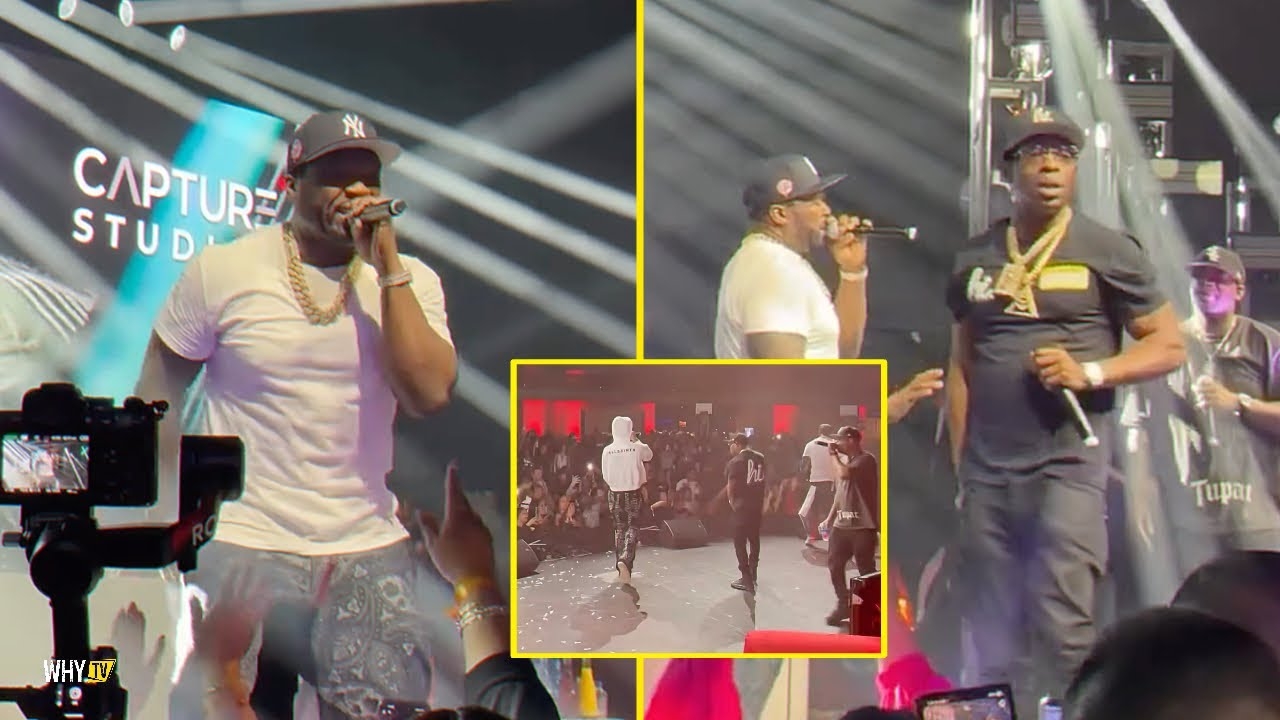 50 Cent Pulled Up On Stage With Skilla Baby, Uncle Murda And Tony Yayo In Arizona Last Night