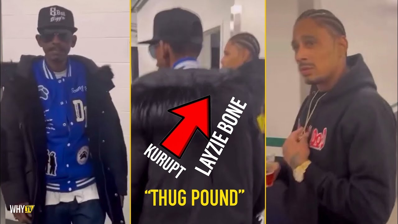 Kurupt Linked Up With Daz And Layzie Bone In Backstage At DPG/BONE THUGS Show