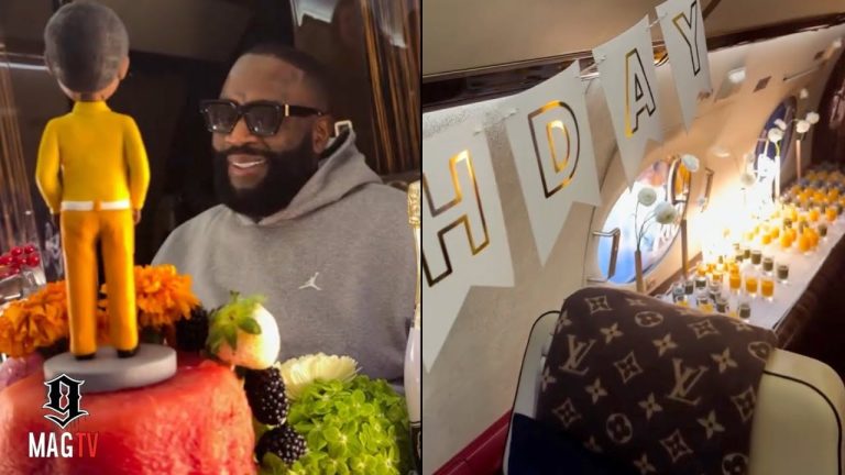 Rick Ross Decks Out His Private Jet To Celebrate His 50th B-Day! 