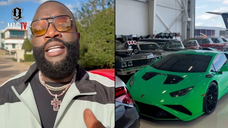 Rick Ross Stuffs His Private Jet Hanger With Custom Whips Ahead Of His 2026 Car Show! 