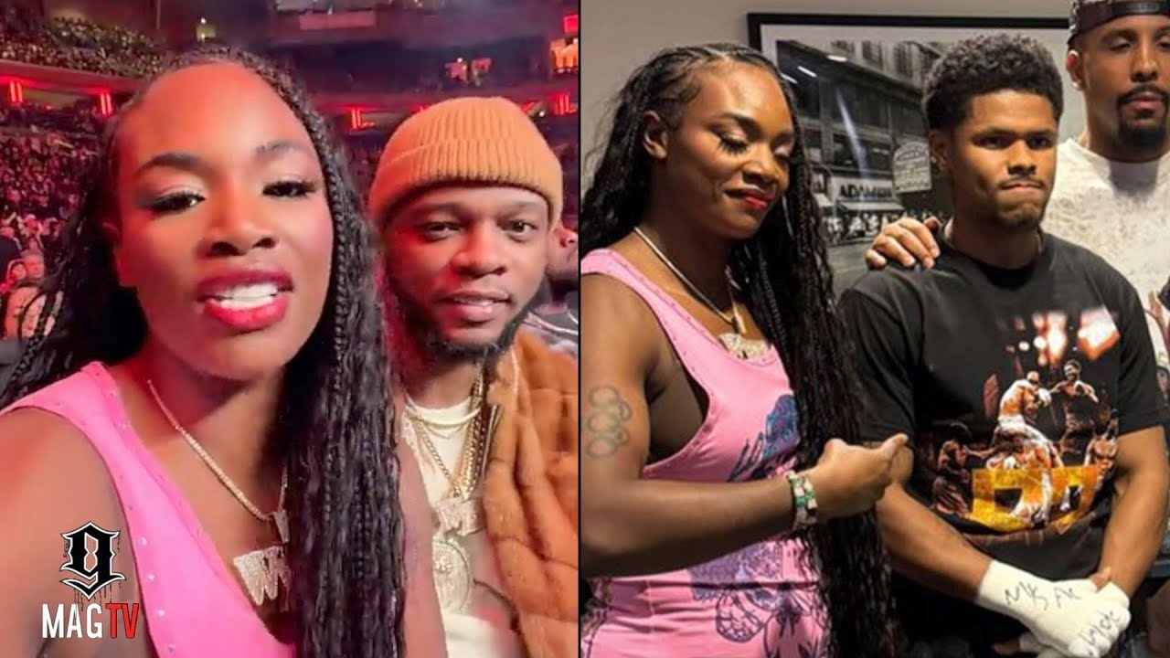 Papoose & Claressa Shields Attend The Shakur Stevenson's Fight At MSG!