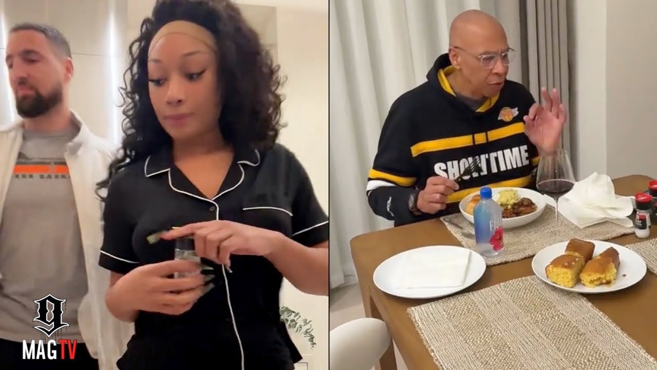 Klay Thompson's "GF" Megan Thee Stallion Cooks Dinner For Him And His Father Mychal!