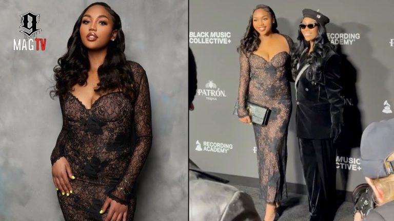 Brandy's Daughter Sy'Rai Looked Stunning On The Grammys Black Carpet! 