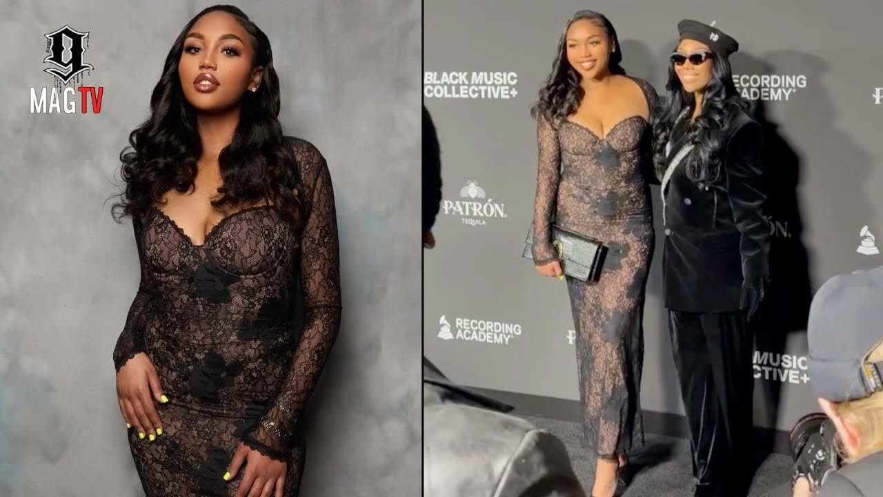 Brandy's Daughter Sy'Rai Looked Stunning On The Grammys Black Carpet!