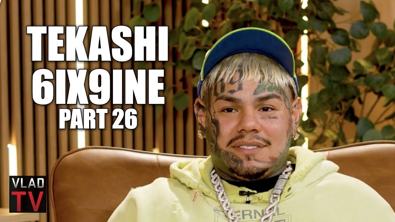 Tekashi 6ix9ine on New "Lion" Face Tattoo, Mentions Chris Brown Beating Up Rihanna (Part 26)