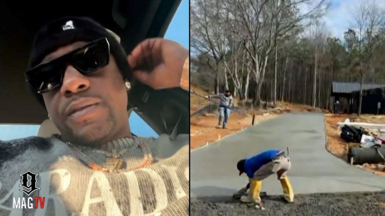 Boosie Gets Mom Connie's Driveway Poured Leading To Her New House At His Estate! 