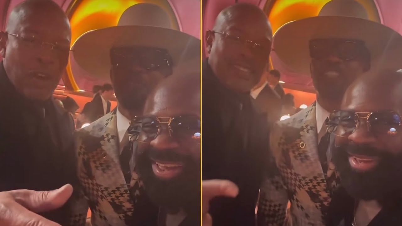 Jamie Foxx Gives His Flowers To Dr.Dre At Grammy Afterparty Bro You The Biggest Rapper Ever
