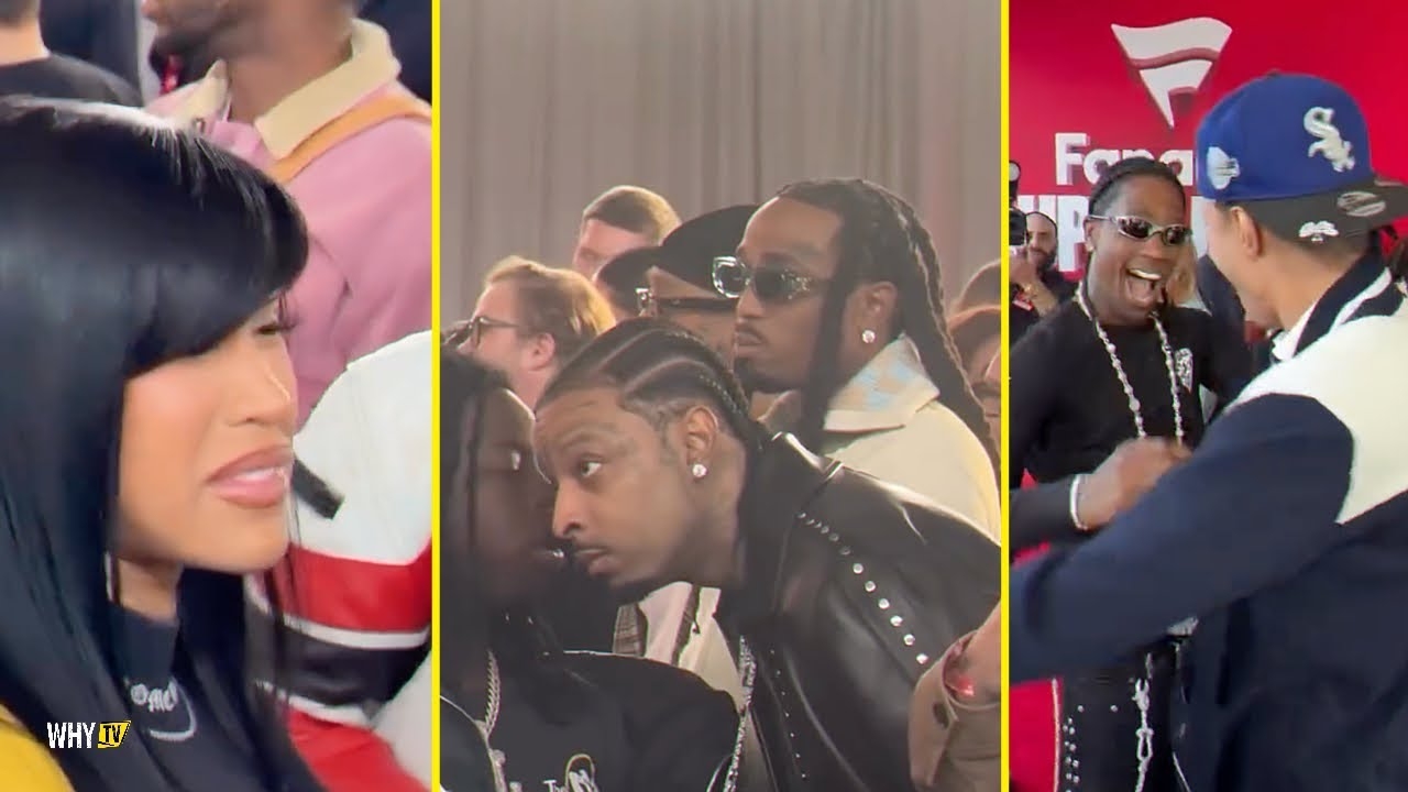 Cardi B, 21 Savage, Meek Mill, Quavo And More Rappers Pull Up At Super Bowl Party In San Francisco