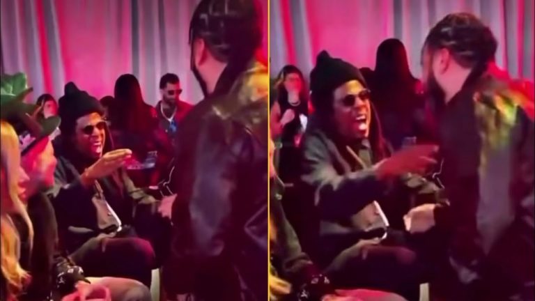 Jay Z Meets French Montana At Superbowl Halftime Show Excited About Bad Bunny Performance