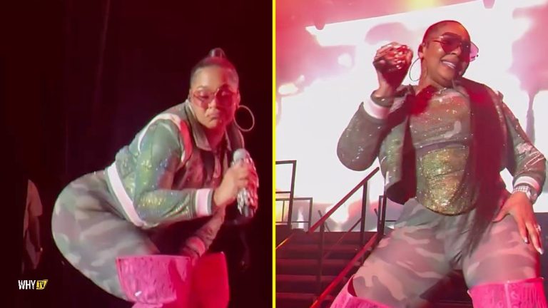 Ashanti Doing Her Crazy Dance Moves On Stage While Performing Legendary Song 'Mesmerize'