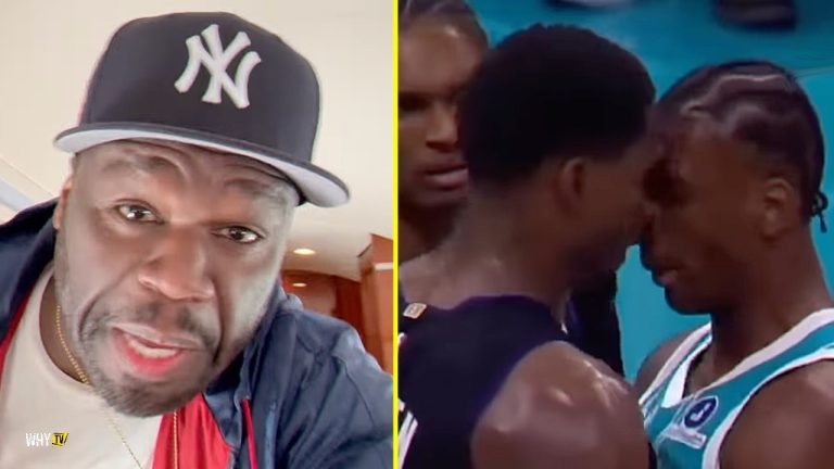 50 Cent Reacts To Pistons And Hornets Wild Fight 'They Are Fu**** Up The Bag Damn'