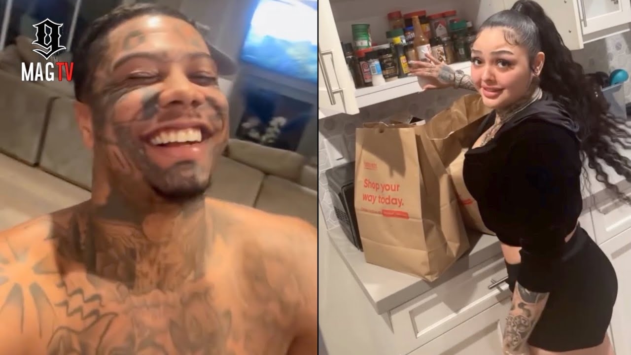 "No Cans" Blueface Brings In "BM" Jaidyn Alexis To Cook After He Books Stunna Girl A Flight!