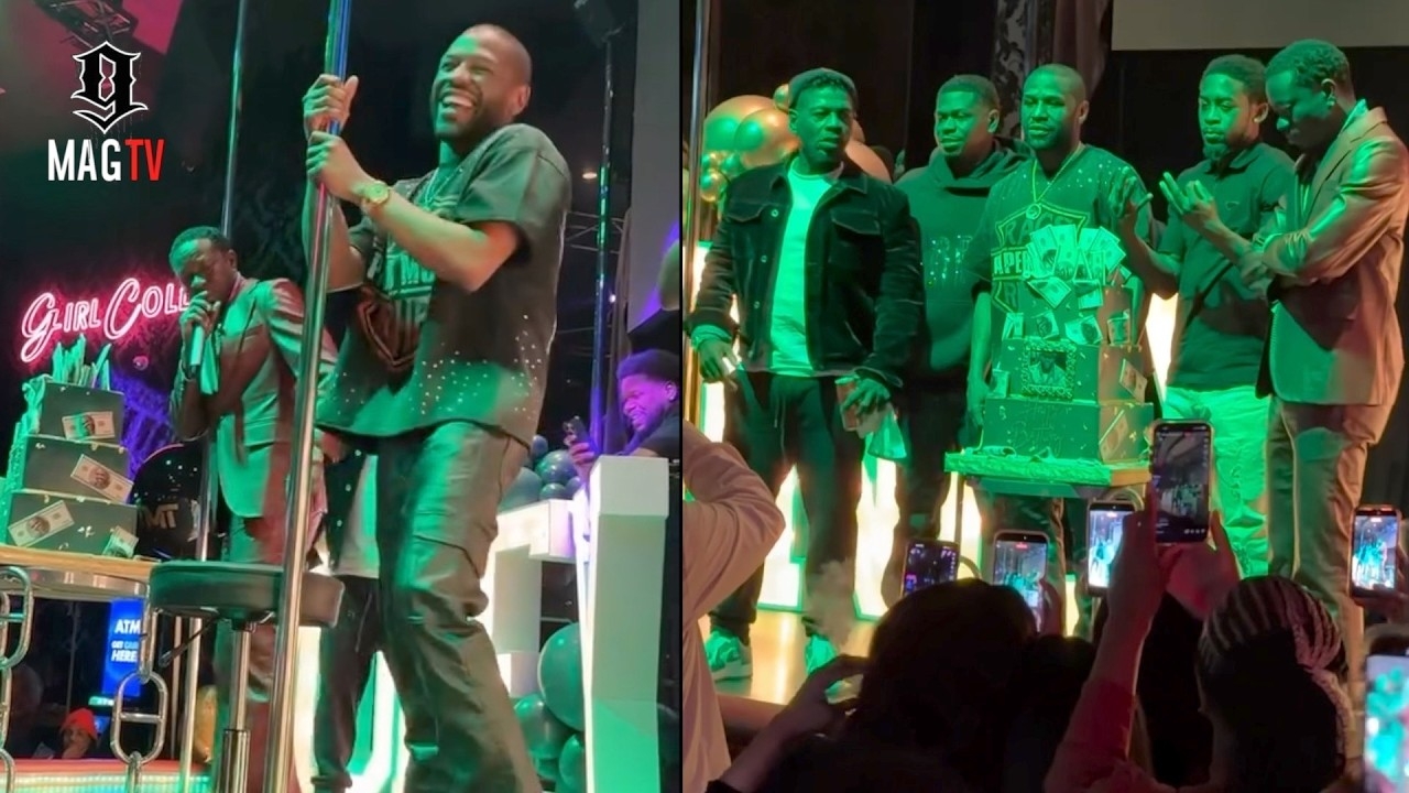 Floyd Mayweather Gets Michael Blackson To Perform At His 49th B-Day Party!