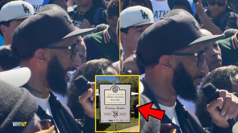 Nipsey Hussles Brother Blacc Sam Gets A Very Emotional At The Unveiling Of Nipseys Square In LA