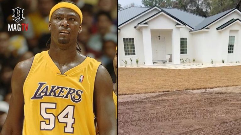 Former Laker Kwame Brown Tours The Exterior Of New Home He Built! 