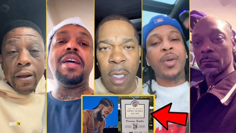 Rappers And Celebs React They Opening Nipsey Hussle Square In LA Marathon Still Continues 