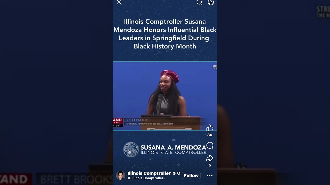 Honored to have been selected as the Illinois Comptrollers Black History Month Honoree